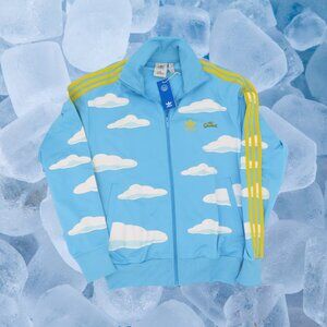 Adidas X Simpsons Cloud Track Jacket  Mens Blue White Yellow New With Tags Sz-M